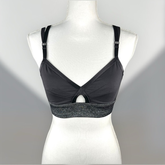 Lululemon | Black Grey Sports Bra Adjustable Straps - Picture 1 of 6